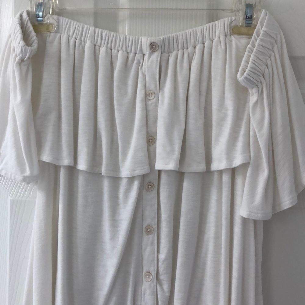 AE off the shoulder soft & sexy white top